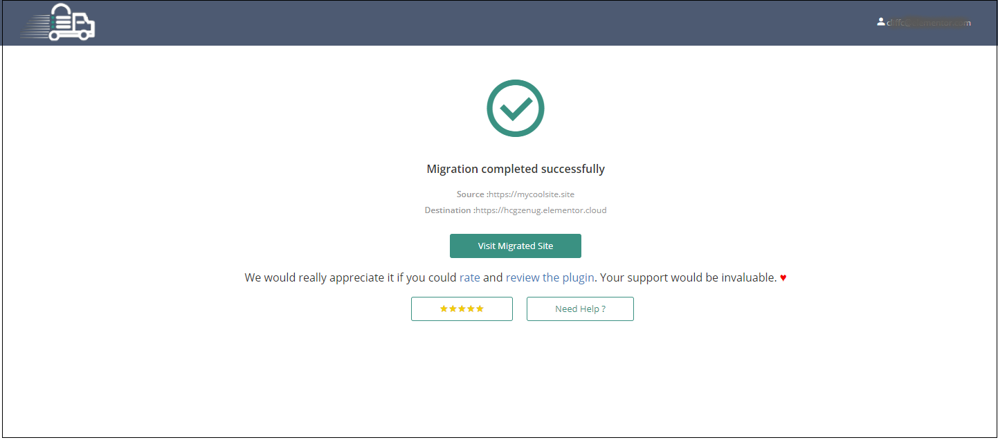 image 9 Migrate your site to Elementor Hosting 17